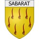 sabarat 09 ville Stickers blason autocollant adhésif