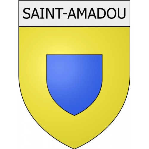 Pegatinas escudo de armas de Blausasc adhesivo de la etiqueta engomada