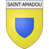 Pegatinas escudo de armas de Blausasc adhesivo de la etiqueta engomada