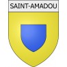 saint-amadou 09 ville Stickers blason autocollant adhésif