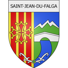 saint-jean-du-falga 09 ville Stickers blason autocollant adhésif