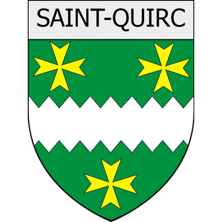 saint-quirc 09 ville Stickers blason autocollant adhésif