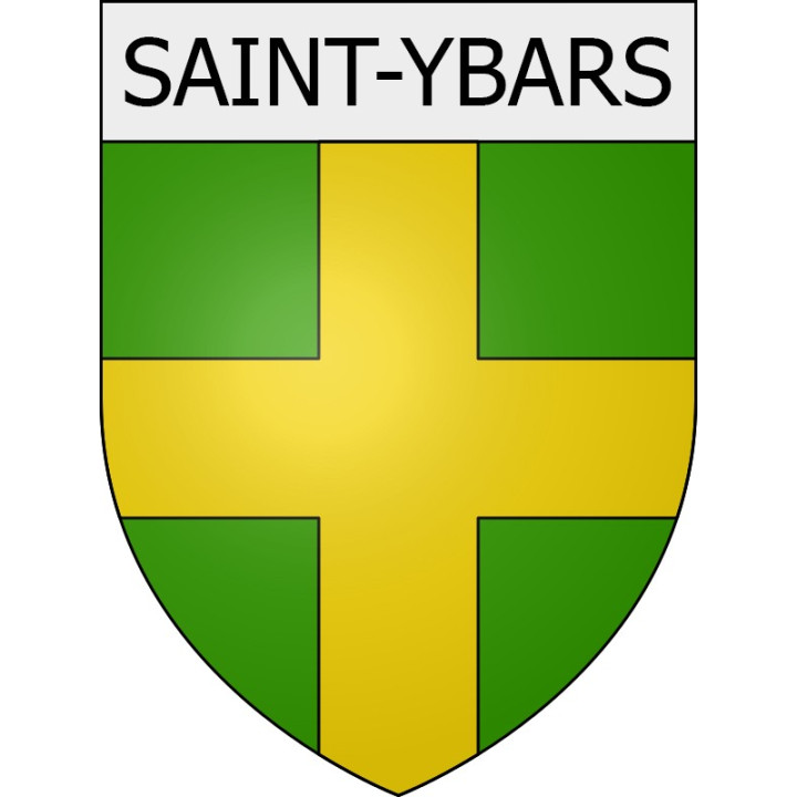 saint-ybars 09 ville Stickers blason autocollant adhésif