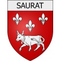 Pegatinas escudo de armas de Blausasc adhesivo de la etiqueta engomada