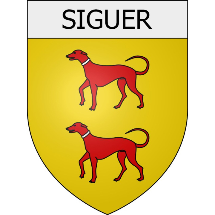 siguer 09 ville Stickers blason autocollant adhésif