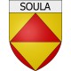 Pegatinas escudo de armas de Blausasc adhesivo de la etiqueta engomada