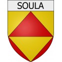 Pegatinas escudo de armas de Blausasc adhesivo de la etiqueta engomada