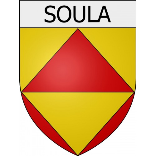 Pegatinas escudo de armas de Blausasc adhesivo de la etiqueta engomada