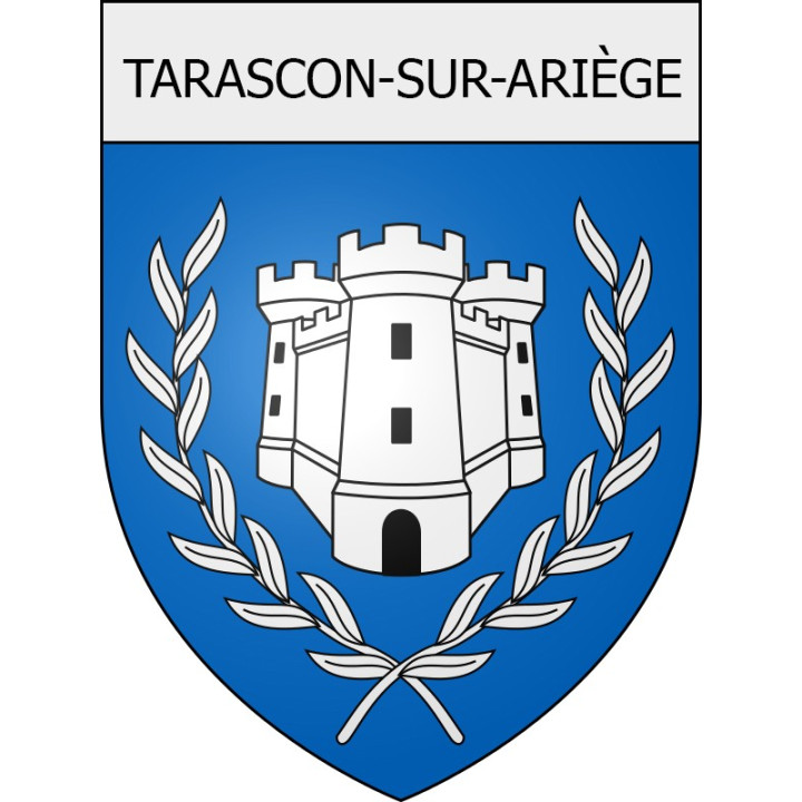 Pegatinas escudo de armas de Blausasc adhesivo de la etiqueta engomada