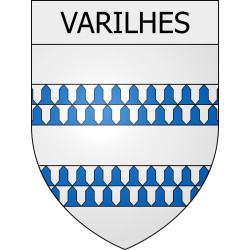 Pegatinas escudo de armas de Blausasc adhesivo de la etiqueta engomada