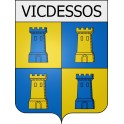 vicdessos 09 ville Stickers blason autocollant adhésif