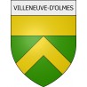 villeneuve-d-olmes 09 ville Stickers blason autocollant adhésif