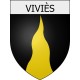 Pegatinas escudo de armas de Blausasc adhesivo de la etiqueta engomada