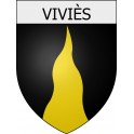Pegatinas escudo de armas de Blausasc adhesivo de la etiqueta engomada