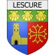 lescure 09 ville Stickers blason autocollant adhésif