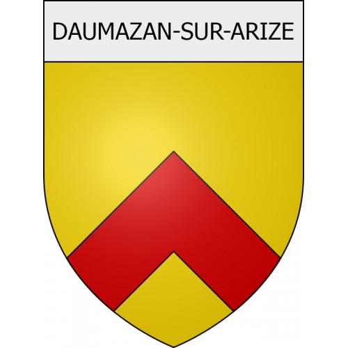 daumazan-sur-arize 09 ville Stickers blason autocollant adhésif