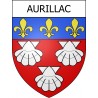 Pegatinas escudo de armas de Aurillac adhesivo de la etiqueta engomada