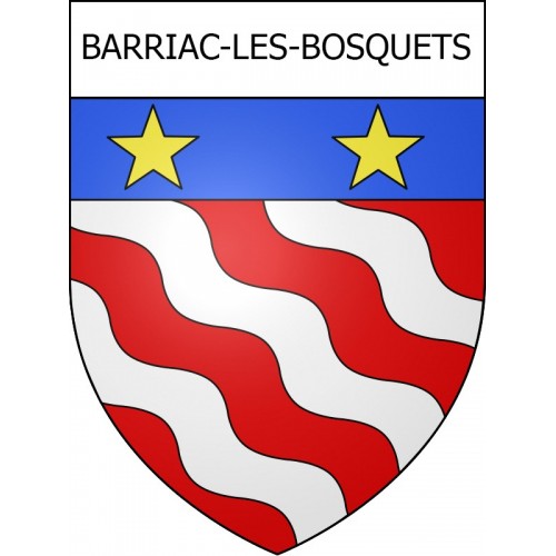 Adesivi stemma Barriac-les-Bosquets adesivo