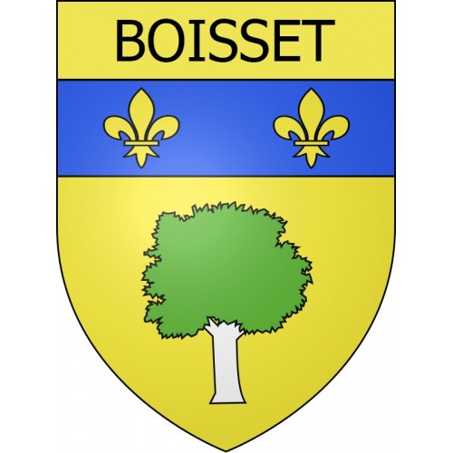 Stickers coat of arms Boisset adhesive sticker