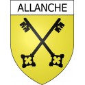 Pegatinas escudo de armas de Aurillac adhesivo de la etiqueta engomada
