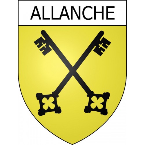 Allanche Sticker wappen, gelsenkirchen, augsburg, klebender aufkleber
