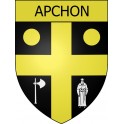 Apchon 15 ville Stickers blason autocollant adhésif