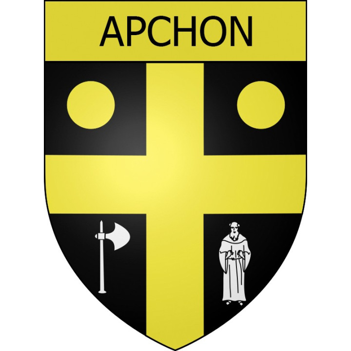 Stickers coat of arms Apchon adhesive sticker