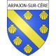 Arpajon-sur-Cère Sticker wappen, gelsenkirchen, augsburg, klebender aufkleber