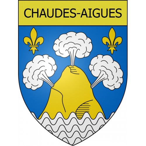 Adesivi stemma Chaudes-Aigues adesivo