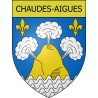 Adesivi stemma Chaudes-Aigues adesivo
