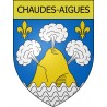 Chaudes-Aigues 15 ville Stickers blason autocollant adhésif