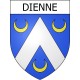 Dienne 15 ville Stickers blason autocollant adhésif