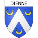 Pegatinas escudo de armas de Dienne adhesivo de la etiqueta engomada