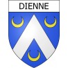 Dienne 15 ville Stickers blason autocollant adhésif