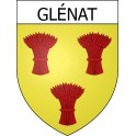 Glénat Sticker wappen, gelsenkirchen, augsburg, klebender aufkleber