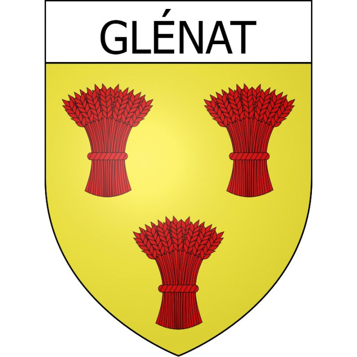 Stickers coat of arms Glénat adhesive sticker