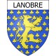 Lanobre 15 ville Stickers blason autocollant adhésif