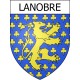 Pegatinas escudo de armas de Lanobre adhesivo de la etiqueta engomada