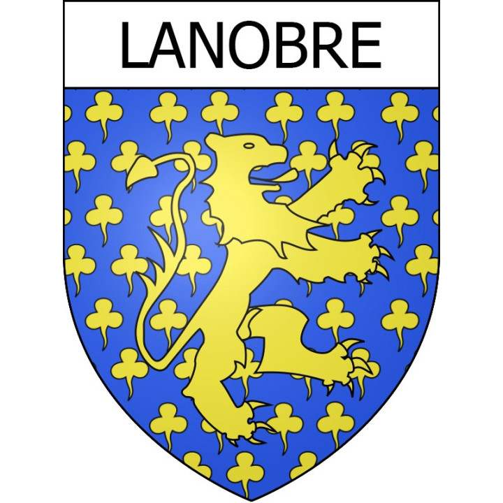 Stickers coat of arms Lanobre adhesive sticker