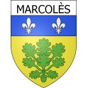 Stickers coat of arms Marcolès adhesive sticker