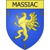 Stickers coat of arms Massiac adhesive sticker
