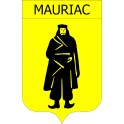 Pegatinas escudo de armas de Mauriac adhesivo de la etiqueta engomada