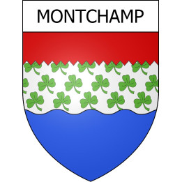 Montchamp 15 ville Stickers blason autocollant adhésif