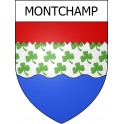 Montchamp Sticker wappen, gelsenkirchen, augsburg, klebender aufkleber