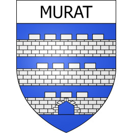 Pegatinas escudo de armas de Murat adhesivo de la etiqueta engomada