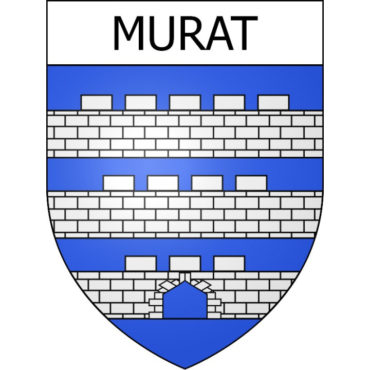 Murat 15 ville Stickers blason autocollant adhésif