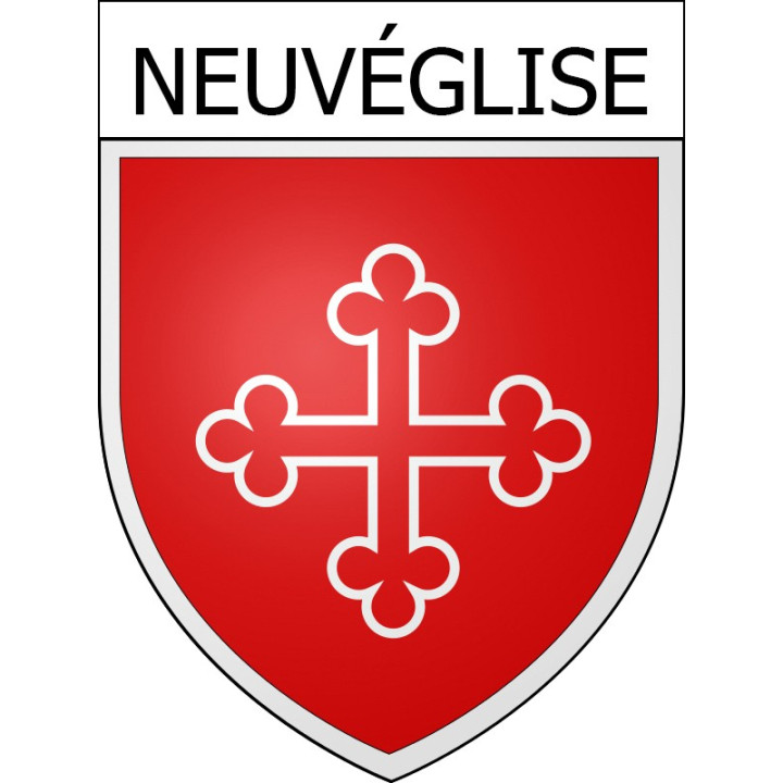 Neuvéglise Sticker wappen, gelsenkirchen, augsburg, klebender aufkleber