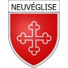 Stickers coat of arms Neuvéglise adhesive sticker