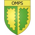 Pegatinas escudo de armas de Omps adhesivo de la etiqueta engomada
