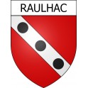 Stickers coat of arms Raulhac adhesive sticker
